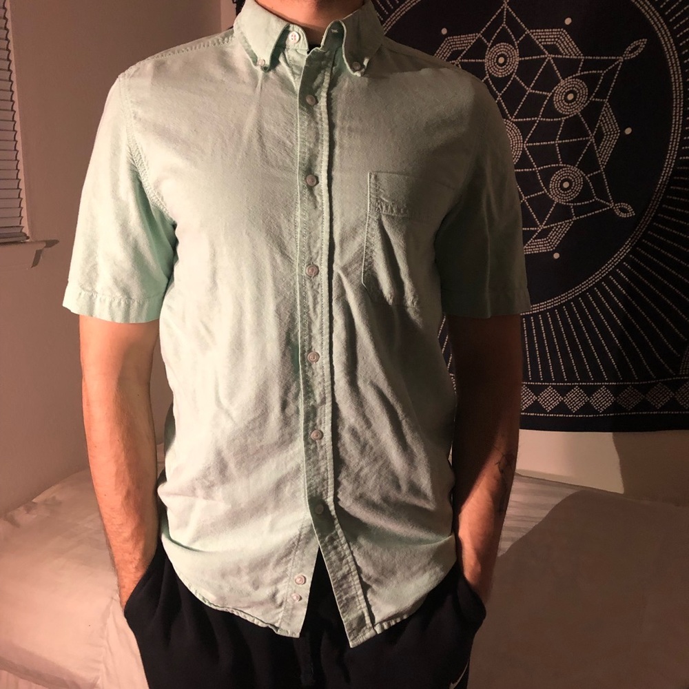 Pastel green shirt